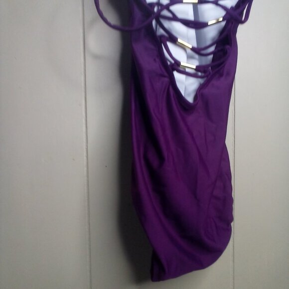 Venus One-Piece Swimsuit 4 Strapy Purple - Picture 2 of 12